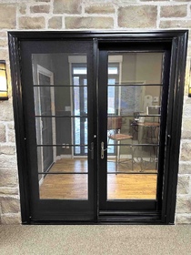 Retractable Screen for Double door, half open position